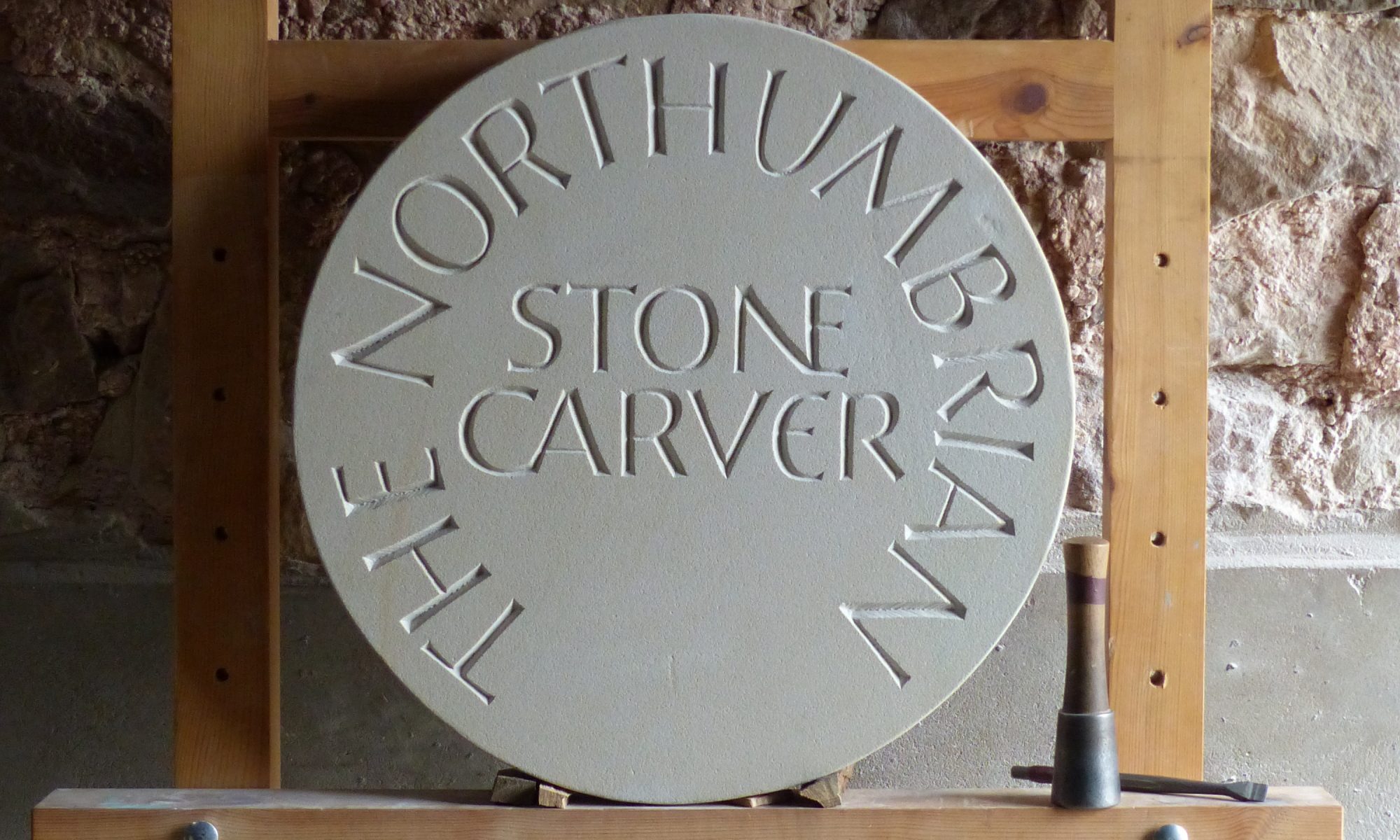 Northumbrian Stone Carver - sign