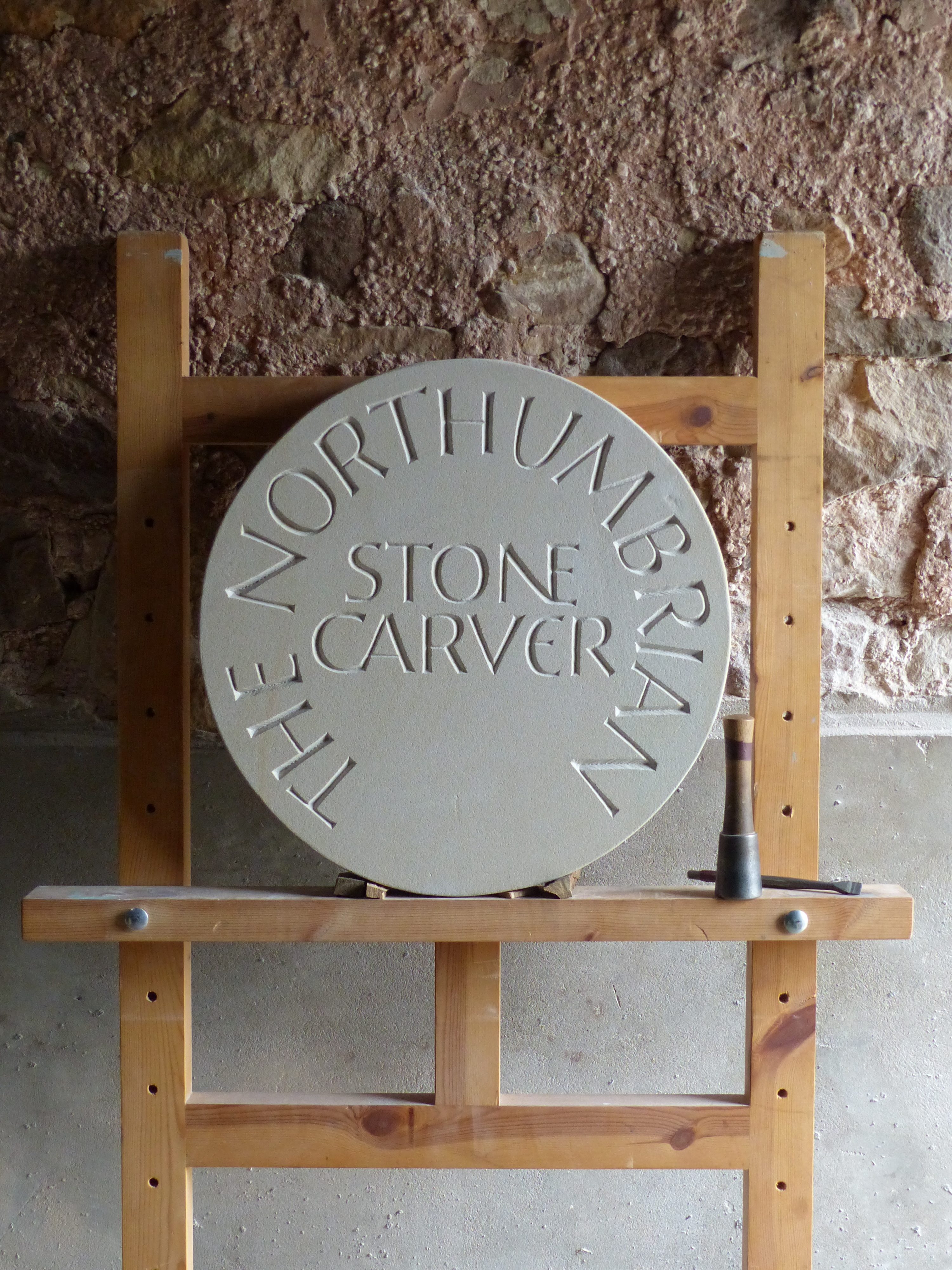 Northumbrian Stone Carver - sign